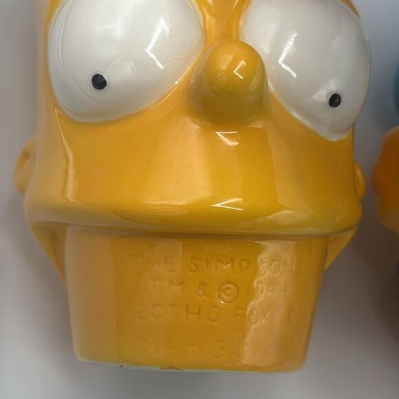 Vintage Bart Simpson Ceramic Cookie Jar Treasure Craft in Original Box 1994 - Picture 7 of 12